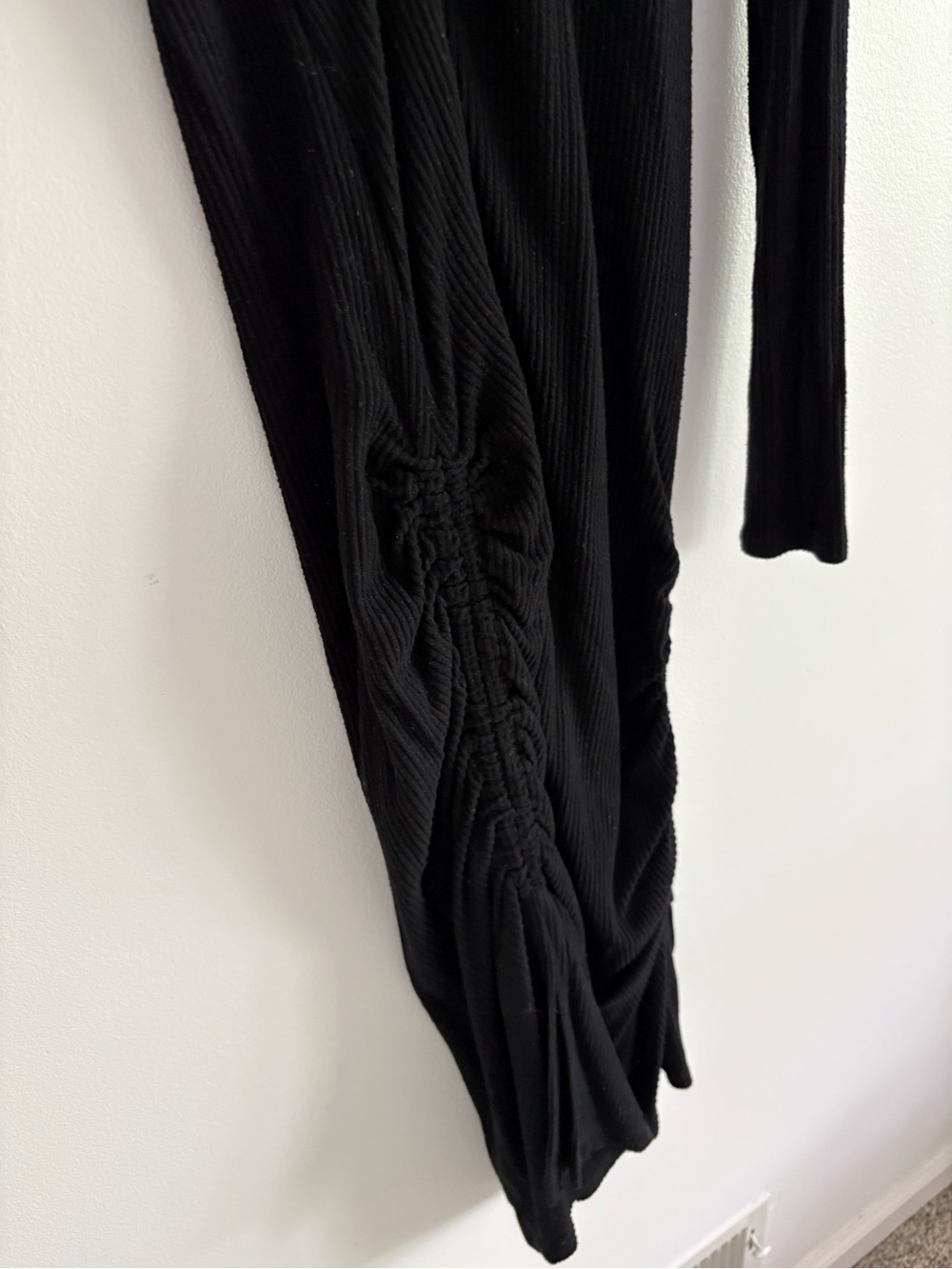 Anthropologie Saturday Sunday Emily Ruched Long Sleeve Midi Dress Size Small - Picture 4 of 6